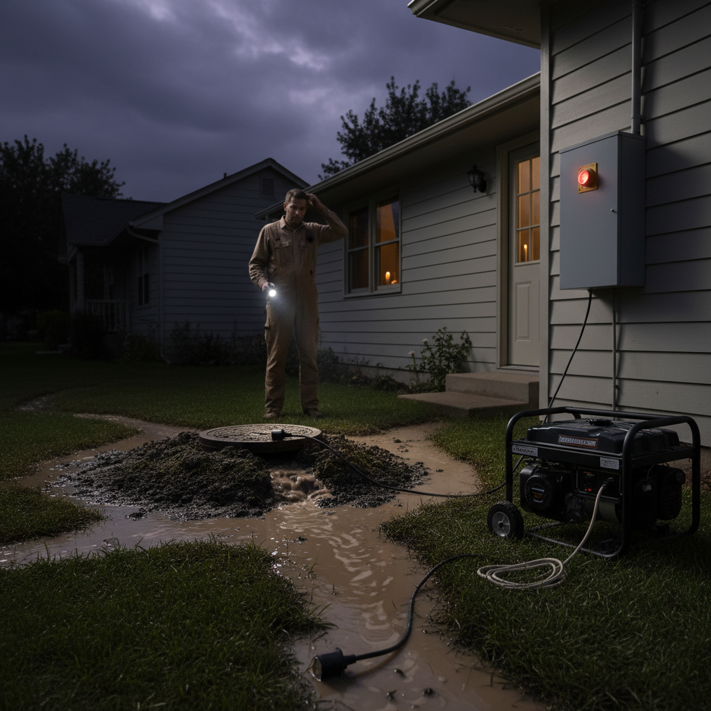 фото Как понять, что септик работает с перебоями в электросети