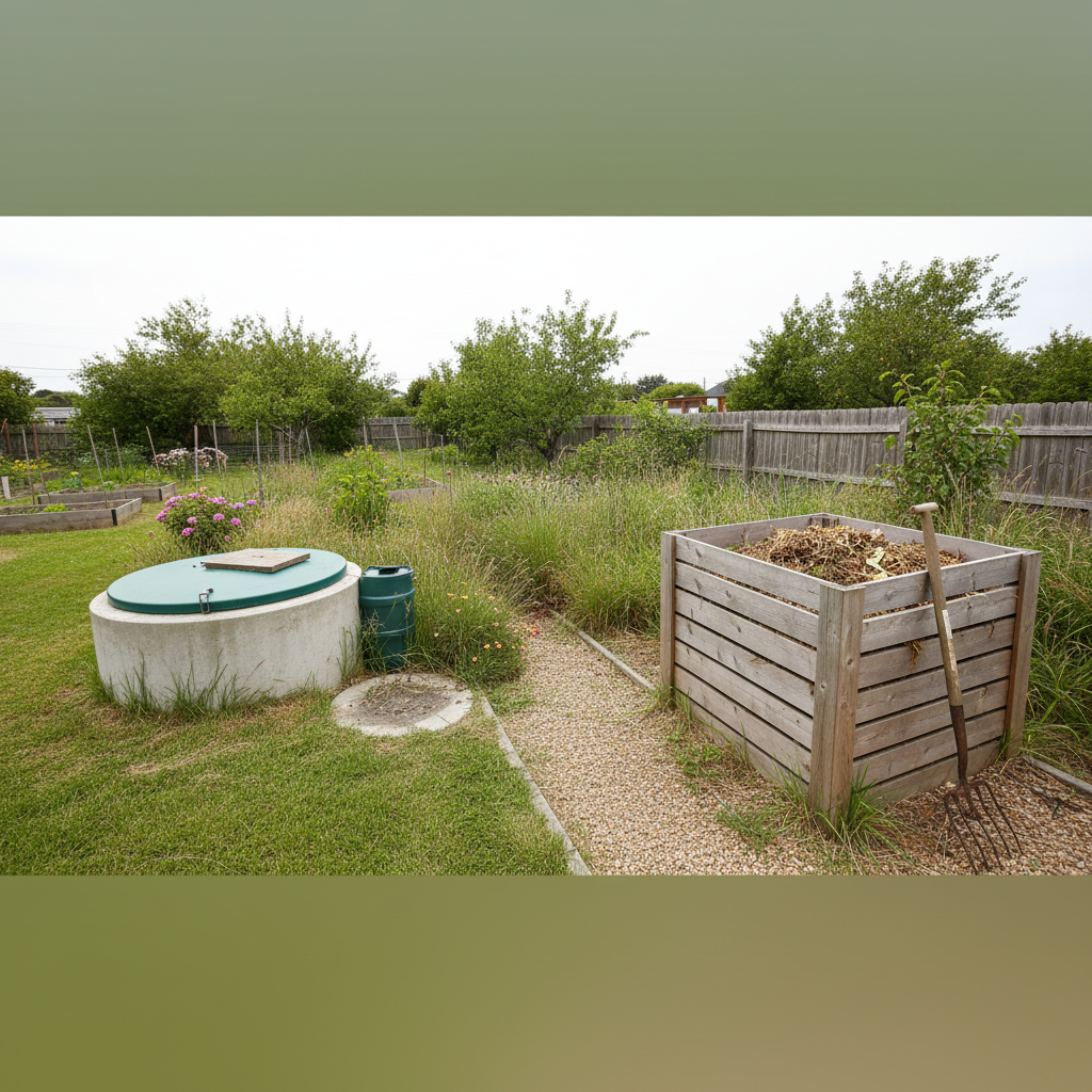 фото Септик и компостная яма: можно ли размещать рядом