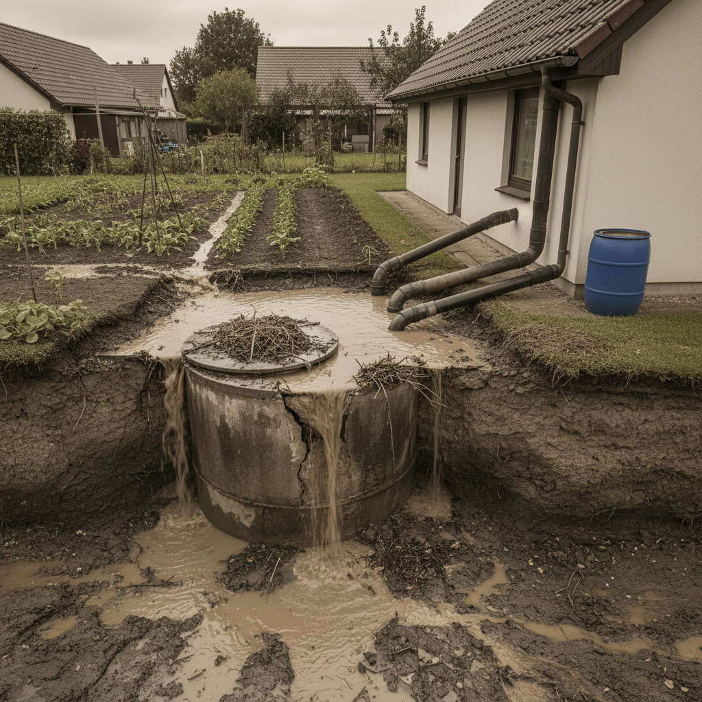 фото Почему нельзя использовать септик как накопитель для дождевой воды