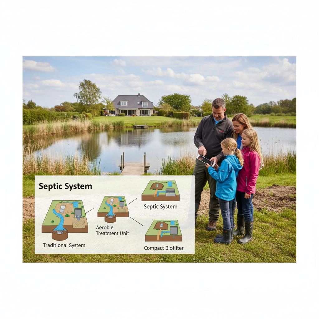 фото Как выбрать септик при наличии на участке водоёма