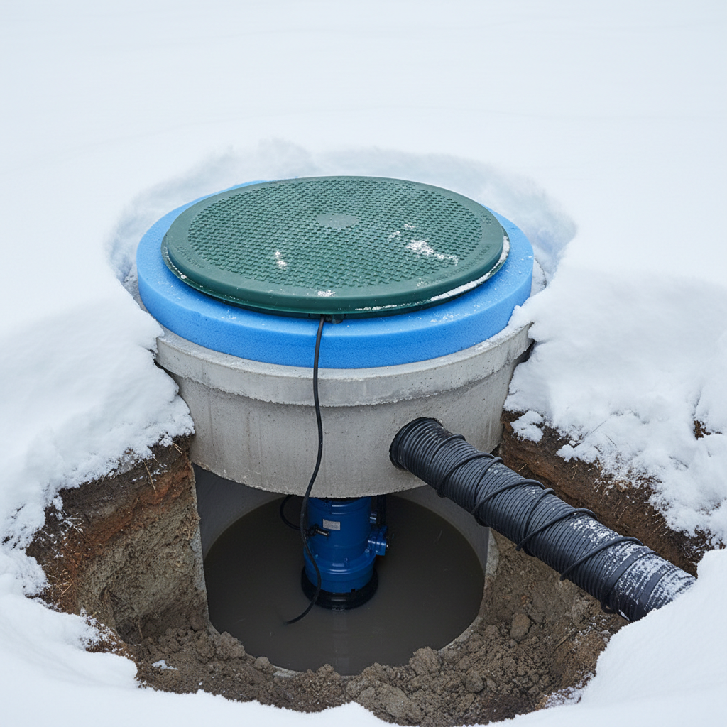 фото Как избежать замерзания насоса в септике зимой
