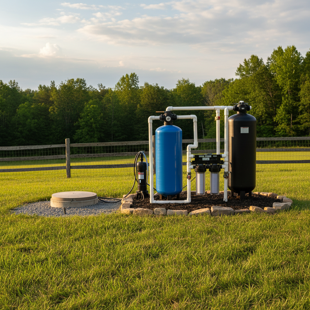 фото Септик и система фильтрации для скважины: можно ли размещать рядом