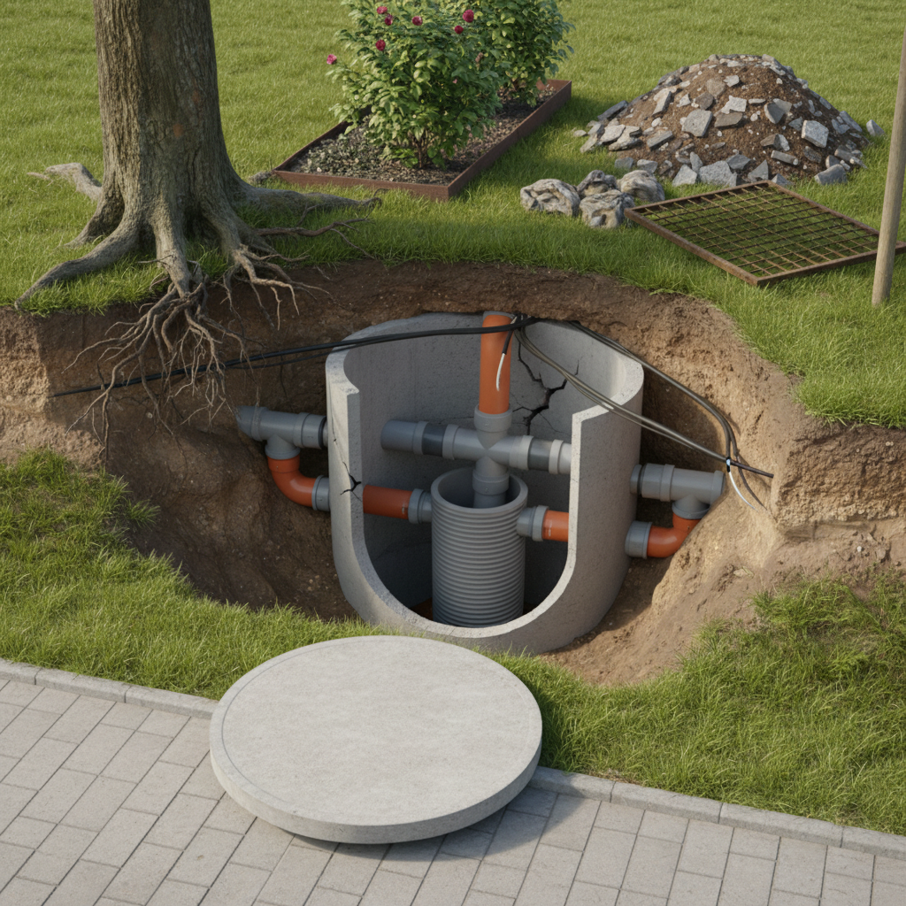 фото Как избежать ошибок при выборе места для ревизионного колодца