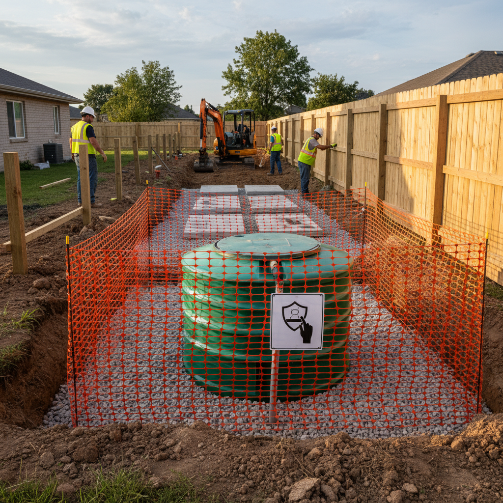 фото Как защитить септик от повреждений при устройстве забора