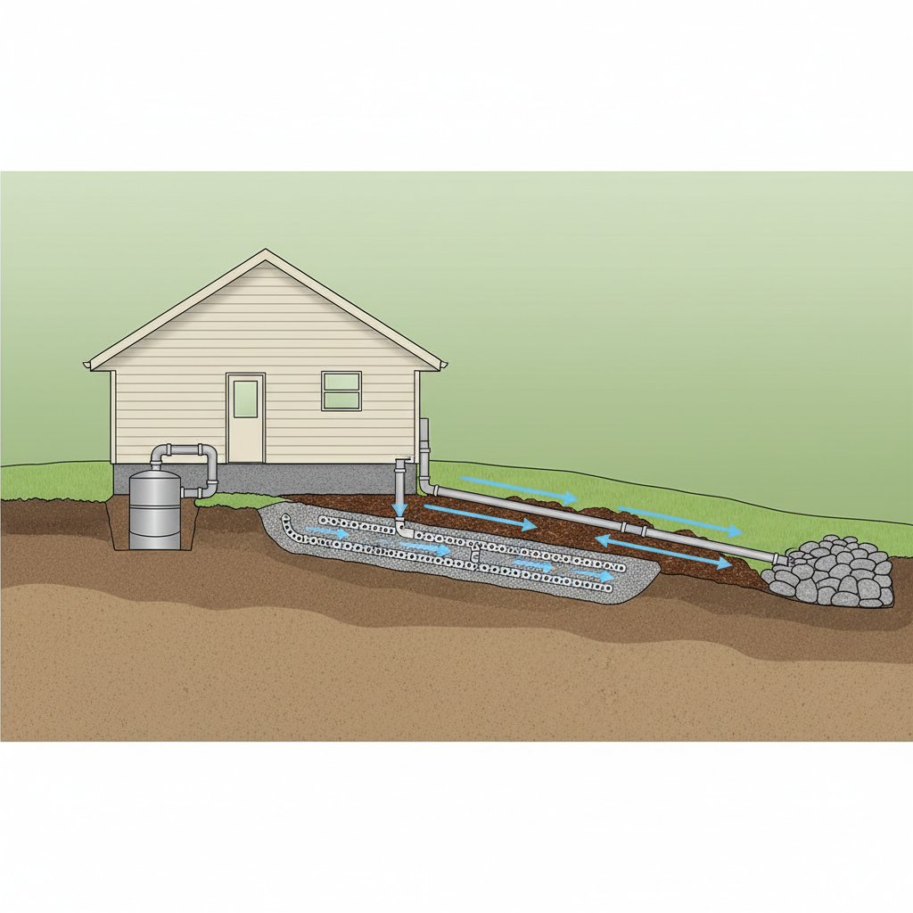 фото Как избежать повреждения септика при устройстве водоотвода