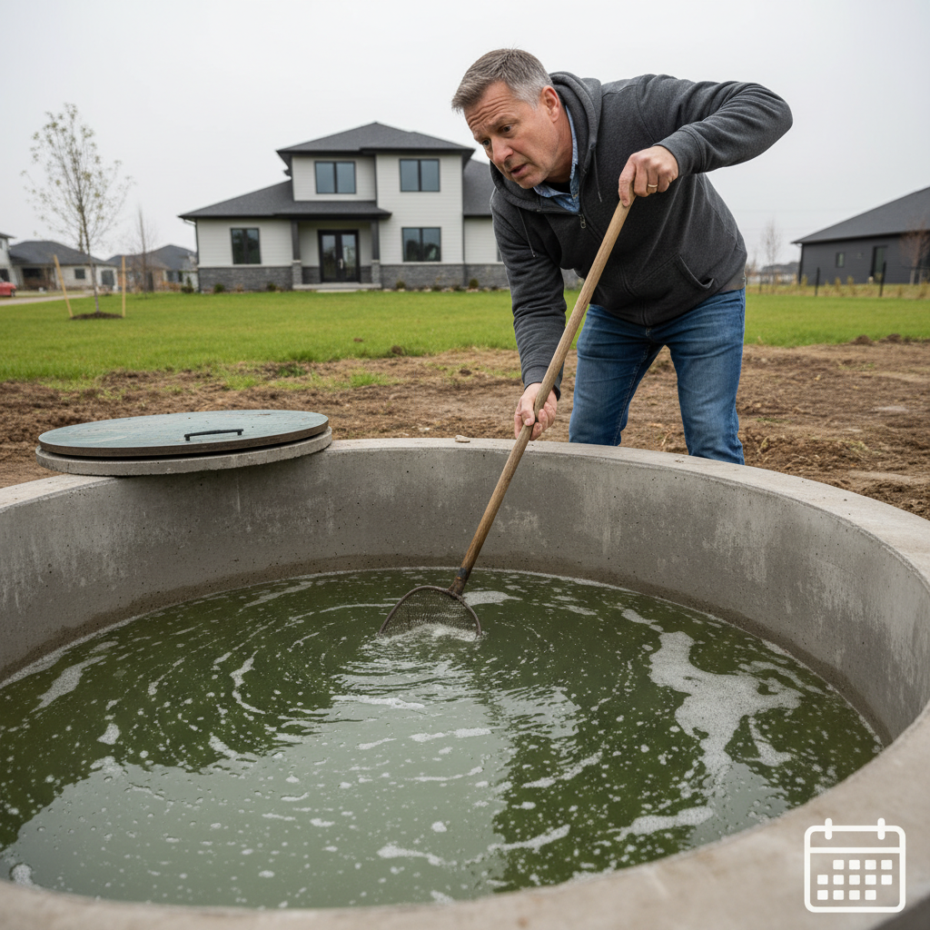 фото Что делать, если септик установлен, но вода в нём не осветляется неделю
