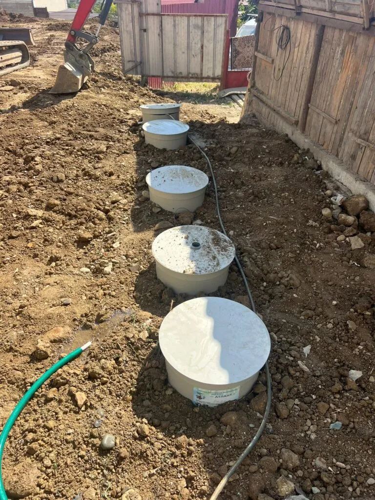 Установленный септик